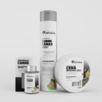 Kit Selvatica con shampoo, serum y cera para cabello con canas y frizz, presentación Black.