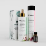 Trío anticaída y crecimiento capilar Fusión Selvática: shampoo cebolla roja, tónico capilar y gotas concentradas.