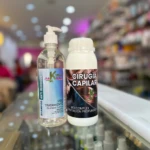 Dos productos capilares: Shampoo Anti Residuos Full Bellos y Cirugía Capilar Bio Complex.