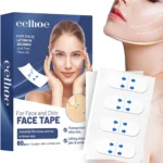 Caja y cinta para estiramiento facial Eelhoe, levanta piel suelta del rostro y mentón.