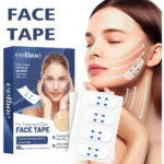 Cinta de estiramiento facial transparente de EELHOE, para levantar rostro y mentón, 60 piezas.