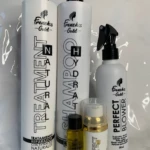 Kit de aseo capilar French's Gold: Shampoo, Treatment, Spray y ampollas anticaída.