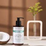 Frasco dispensador de mascarilla capilar Lorenallissados Coco para cabello, con extracto de coco y germen de trigo.