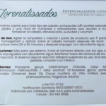 Tratamiento capilar Lorenalissados en ampolleta, con aceite de coco, jojoba y uva para reparar cabello dañado y frizz.