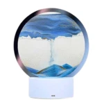 Lámpara 3D de arena movediza con luz RGB táctil - reduce tu estrés diario con un ambiente relajante y decorativo único