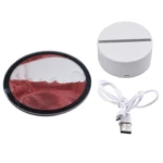 Lámpara 3D de arena movediza con luz RGB táctil - reduce tu estrés diario con un ambiente relajante y decorativo único - Imagen 2