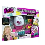 Set de manicura infantil Girl's Creator con secador de uñas, incluye tres esmaltes, purpurina, decoraciones y separadores de dedos en empaque de regalo.