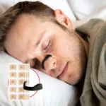 Clip nasal dilatador de respiración en forma de C para dormir, con 30 pares de parches en caja.