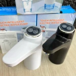 Dispensador de agua eléctrico táctil, modelos blanco y negro, con botón de encendido y dosificador de 600ML.