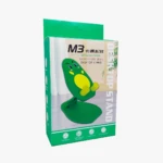 Soporte de escritorio M3 verde con diseño de aguacate sonriente, plegable para móviles y tabletas.