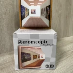 Lámpara de pared 3D con escena de galería de arte, luz nocturna "Stereoscopic".