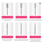 Pulidor de Uñas Eléctrico Portátil con Puntas Intercambiables - Reduce el tiempo de retiro de esmalte y gel en casa - Imagen 2