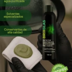 Protector hidrofóbico y antiempañante Brixglas para vidrios, 120 ml, en presentación de set x2.