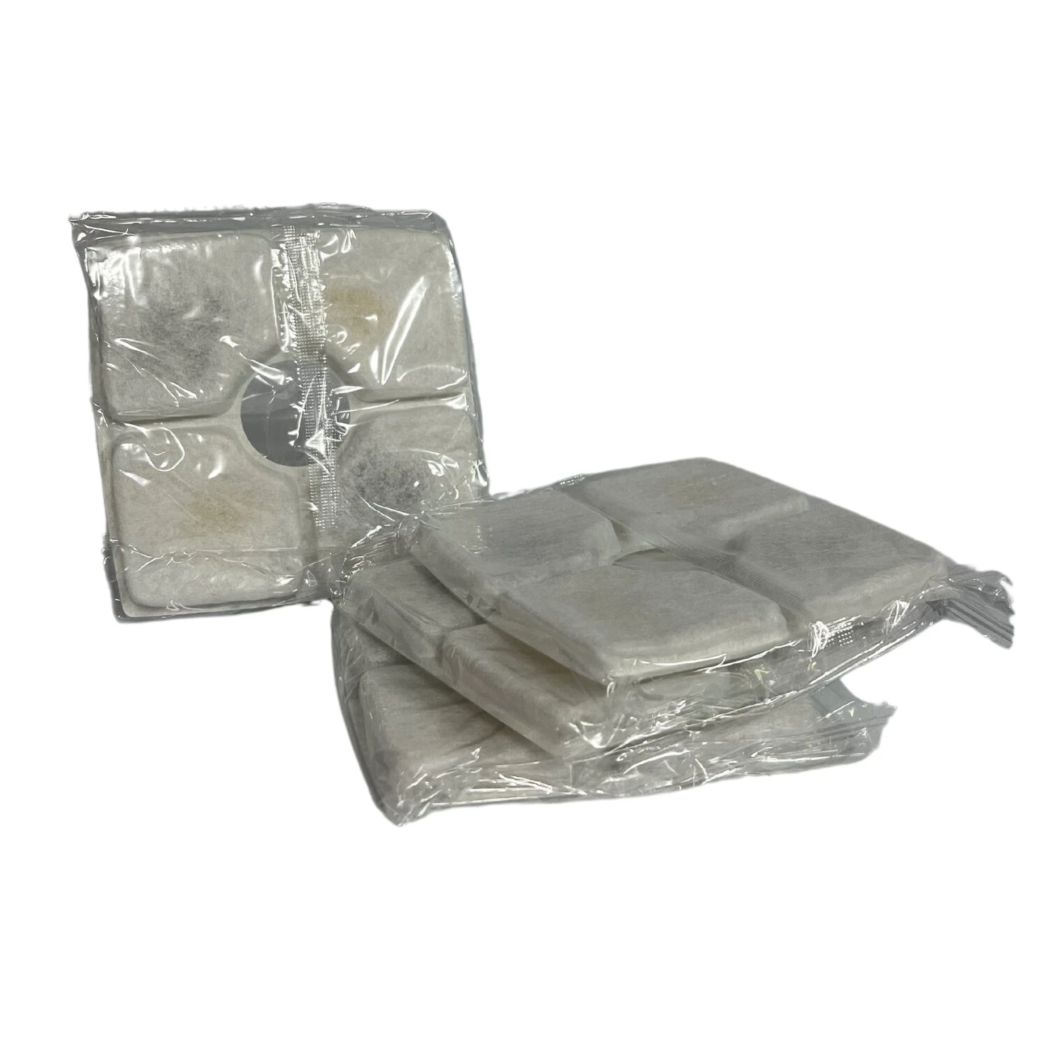 Filtros de carbón activado cuadrados para fuente de mascotas, paquete de 4 unidades.