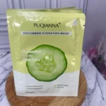 Set x3 mascarillas faciales hidratantes PUQIANNA con extracto de pepino.