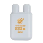 Inhalador nasal blanco con diseño de limón, marca OCHZOC, sabor lemo.