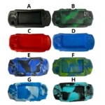 Set x2 protectores de silicona para PSP 2000/3000 en 8 colores y camuflajes vibrantes.