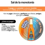 Ruleta Party con botella, juego interactivo para fiestas y amigos.
