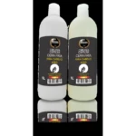 Dos botellas de 1L de Havanna Cirugía Capilar Cera Fría para Cabello Afro, paso 1 y 2.