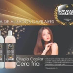 Havanna Cosmetics Cera Fría: 2 botellas de 1L para alisado profundo, una blanca y otra rosa.