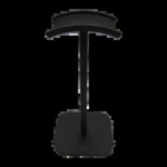 Base soporte negro para auriculares, estilo minimalista, marca Xüge, 21cm alto.