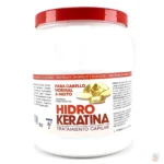 Bombonera grande con tratamiento capilar Hidro Keratina Mye, ideal para cabello normal a mixto, revitaliza y da brillo.