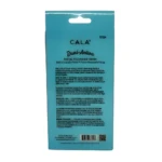 Empaque de cartón y plástico azul aguamarina con marca CALA Dual Actions, mostrando texto explicativo en reverso.