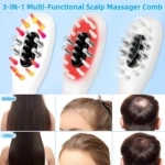 Cepillo Masajeador Aplicador de Aceite Capilar Recargable USB - Distribuye Tratamientos y Estimula el Cuero Cabelludo