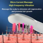 Cepillo Masajeador Aplicador de Aceite Capilar Recargable USB - Distribuye Tratamientos y Estimula el Cuero Cabelludo - Imagen 5
