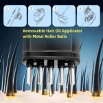 Cepillo Masajeador Aplicador de Aceite Capilar Recargable USB - Distribuye Tratamientos y Estimula el Cuero Cabelludo - Imagen 7