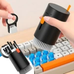 Kit de limpieza para teclados: cepillo, mini herramienta para extraer teclas F1 y un set de 20 accesorios variados.