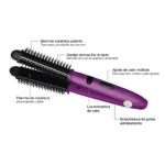 Cepillo Plancha Cerámica Iónico Mi0030 - Alisa Elimina Frizz y Crea Ondas Definidas - Imagen 2