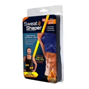 Chaleco faja térmica Sweat Shaper para hombre S/M, color negro, ayuda a sudar y moldear.