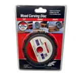 Disco de tallado para madera con cadena, 115x22.23mm, para amoladora 4.5 pulgadas.