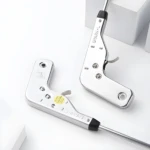 Dos encendedores de impacto largos con cuerpo metálico cromado brillante, modelo SPARK-L, sobre fondo blanco.