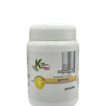 Encerado capilar Botox en pote blanco, 1 litro, con efecto sellador para eliminar frizz y devolver brillo.