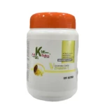 Frasco blanco con tapa naranja de Encerado Capilar Vitamina E Profesional, 1 litro.