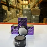 Caja de fibra capilar Bunee morada con espejo abierto, aumenta densidad y oculta calvicie.