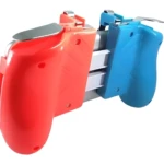 Gatillo para móvil AK-16 rojo y azul, soporte de 4 dedos para juegos en smartphone.