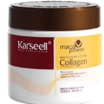Tarro de tratamiento capilar Karseell con Colágeno y Maca para cabello seco, 500ml.