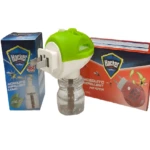 Kit repelente eléctrico líquido Hacker con calentador, un producto para eliminar mosquitos.