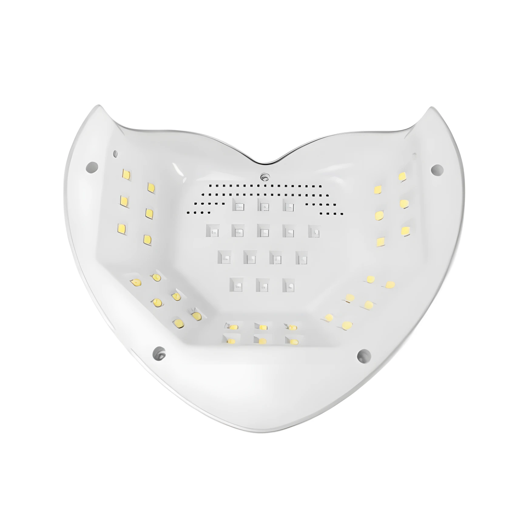 Lámpara de uñas UV LED profesional blanca, 288W, corazón.