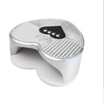 Lámpara UV LED morada profesional para uñas, 288W, con superficie texturizada y botones táctiles.
