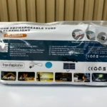 Lámpara solar LED portátil de emergencia con power bank. Incluye múltiples modos de luz y gancho magnético.