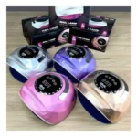 Lámparas para uñas LED UV SML L118 268W en colores plateado, morado, rosa y dorado, para secado rápido.