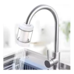 Filtro de agua para grifo de acero inoxidable, purifica y limpia eficazmente en la cocina.