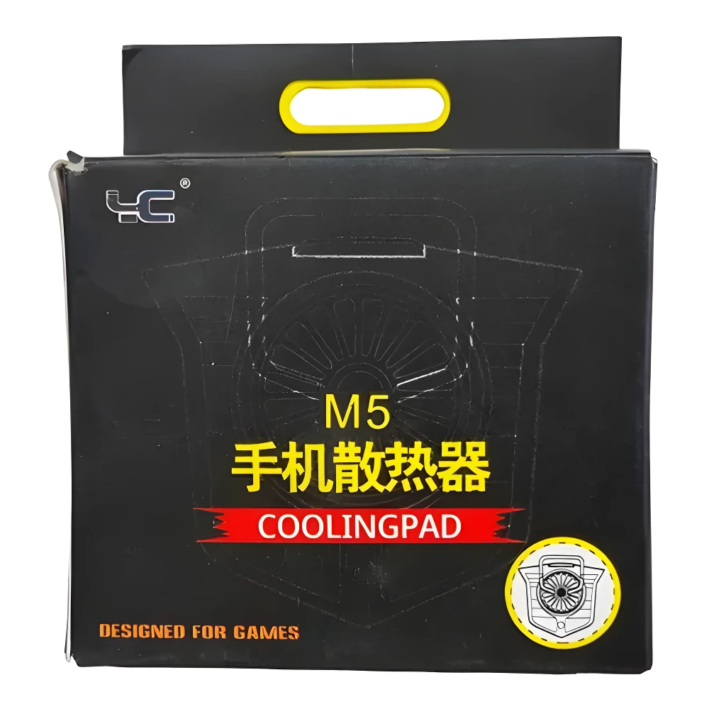 Ventilador disipador M5 para celular gamer, enfriador USB, diseño para juegos.