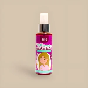 Perfume capilar Kaba presentación 120 ml aroma intenso con infantil y tapa spray.