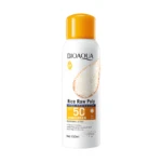 Spray protector solar BIOAQUA Rice Raw Pulp SPF 50, alta protección, blanqueador, 150ml.