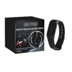 Pulsera repelente de mosquitos ultrasónica negra, ideal para exteriores y personas.